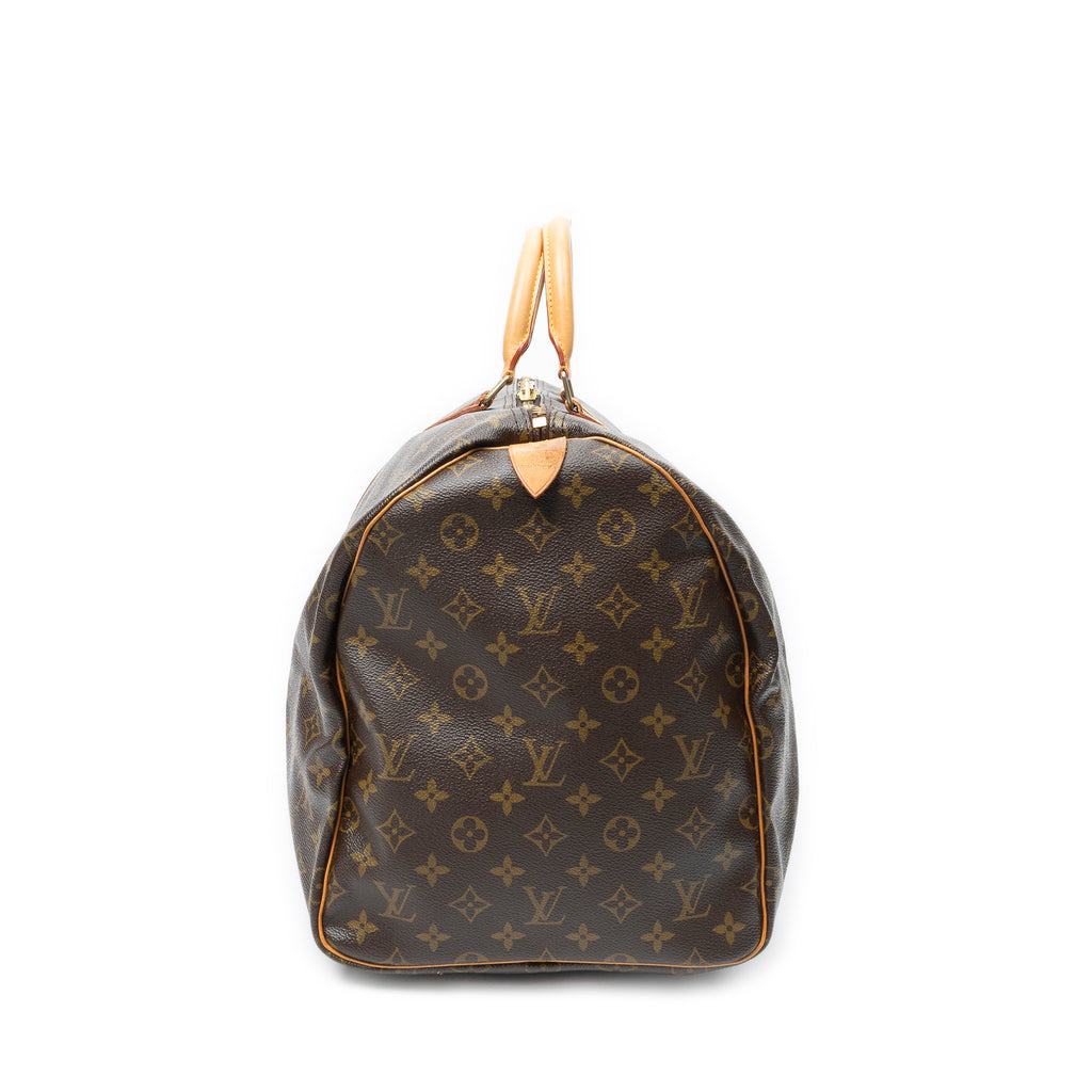 Travel Bag Keepall 55 Brown Monogram Canvas