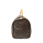 Travel Bag Keepall 55 Brown Monogram Canvas