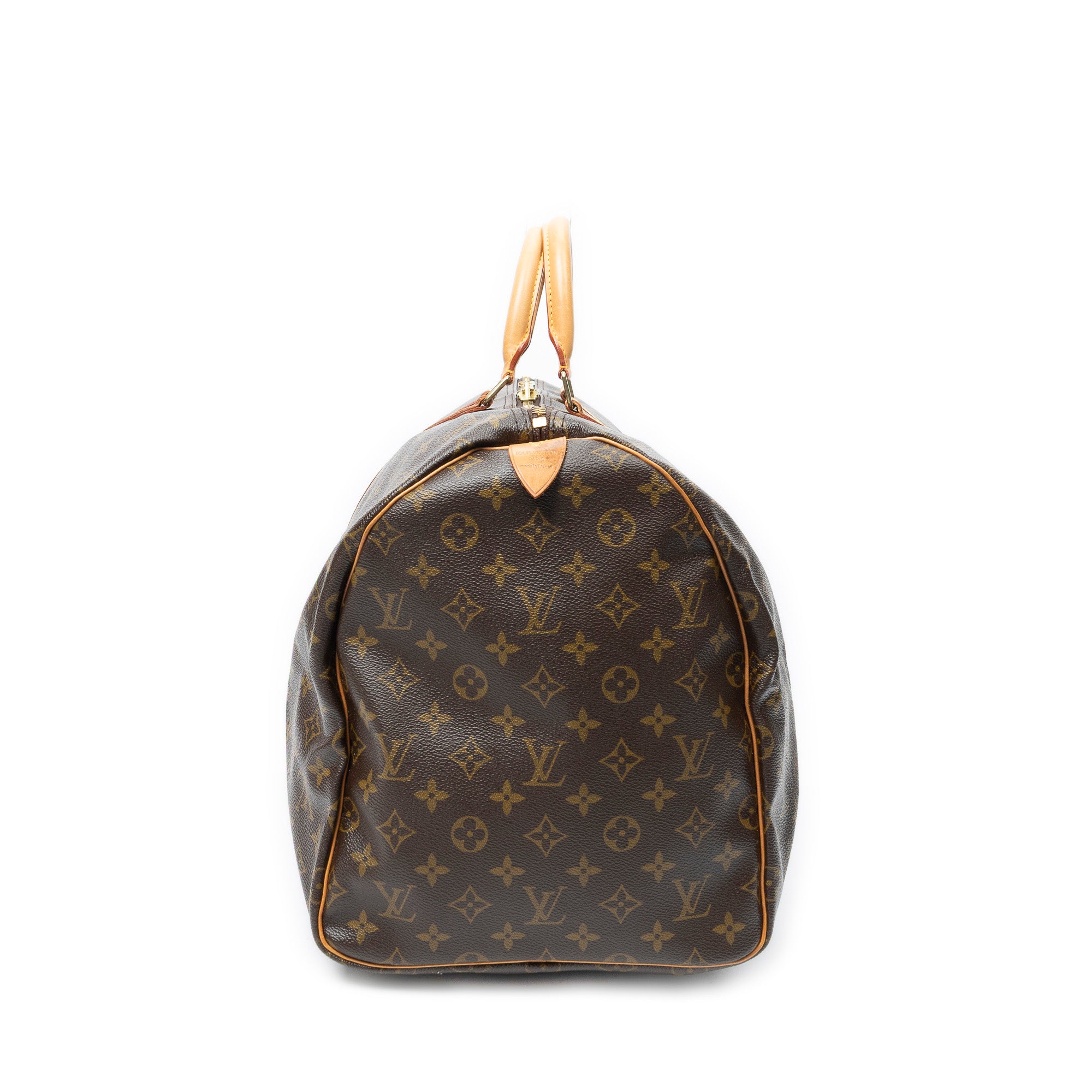 Travel Bag Keepall 55 Brown Monogram Canvas
