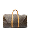 Travel Bag Keepall 55 Brown Monogram Canvas