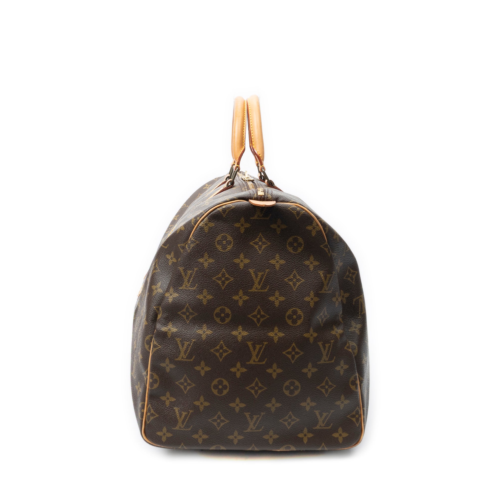 Travel Bag Keepall 55 Brown Monogram Canvas