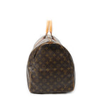 Travel Bag Keepall 55 Brown Monogram Canvas