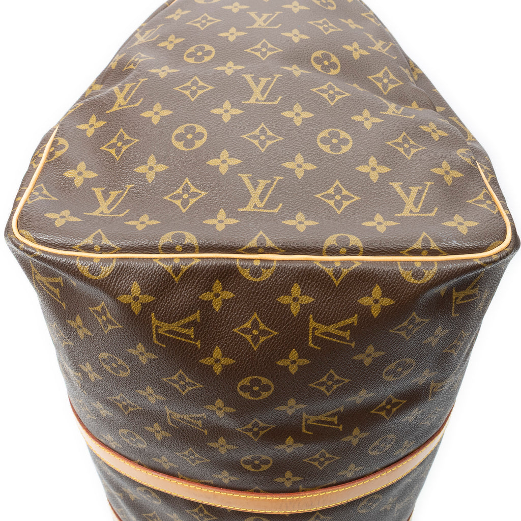 Travel Bag Keepall 55 Brown Monogram Canvas