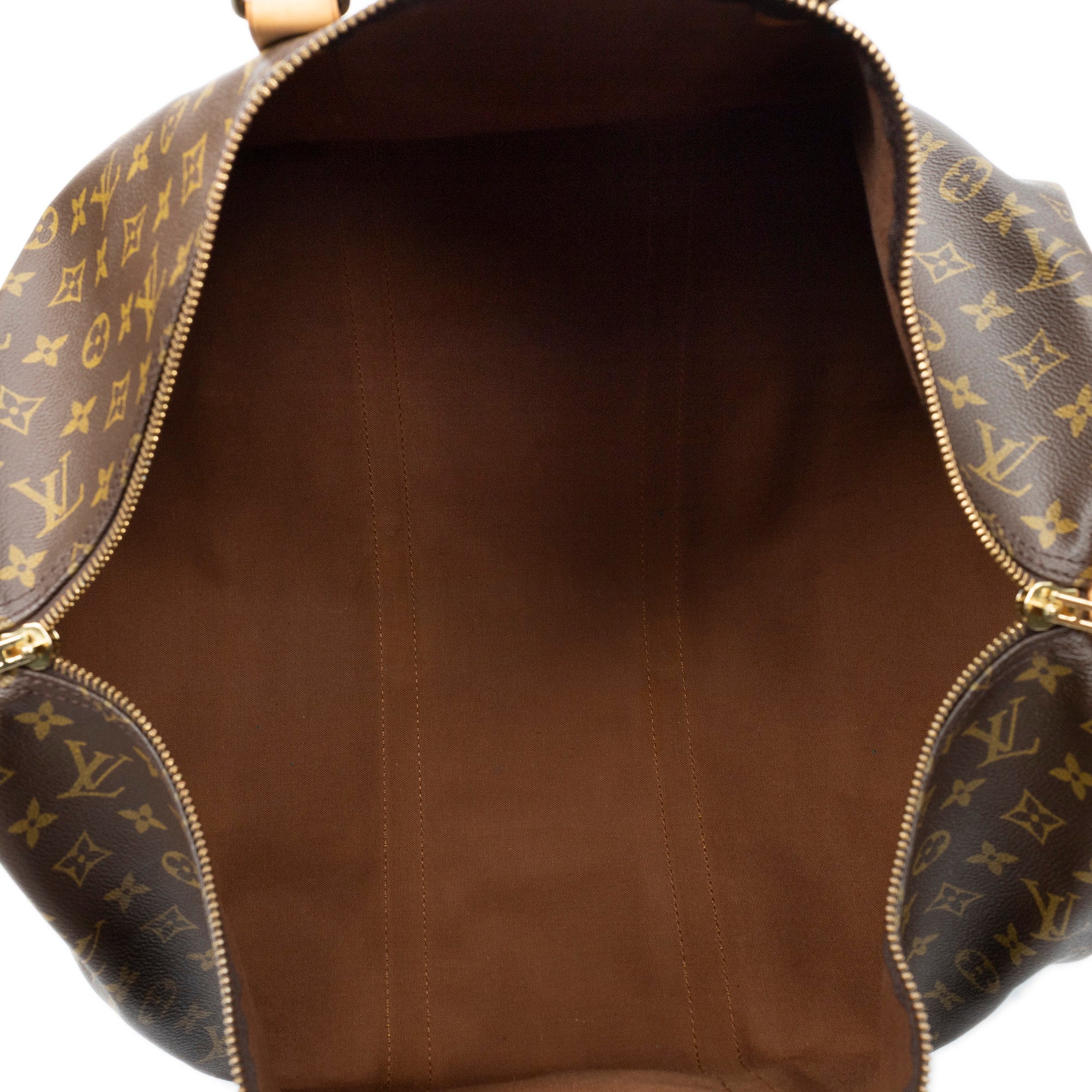 Travel Bag Keepall 55 Brown Monogram Canvas