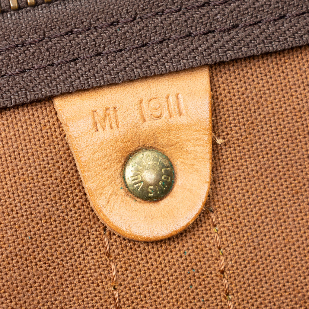 Travel Bag Keepall 55 Brown Monogram Canvas