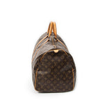 Travel Bag Keepall 55 Brown Monogram Canvas