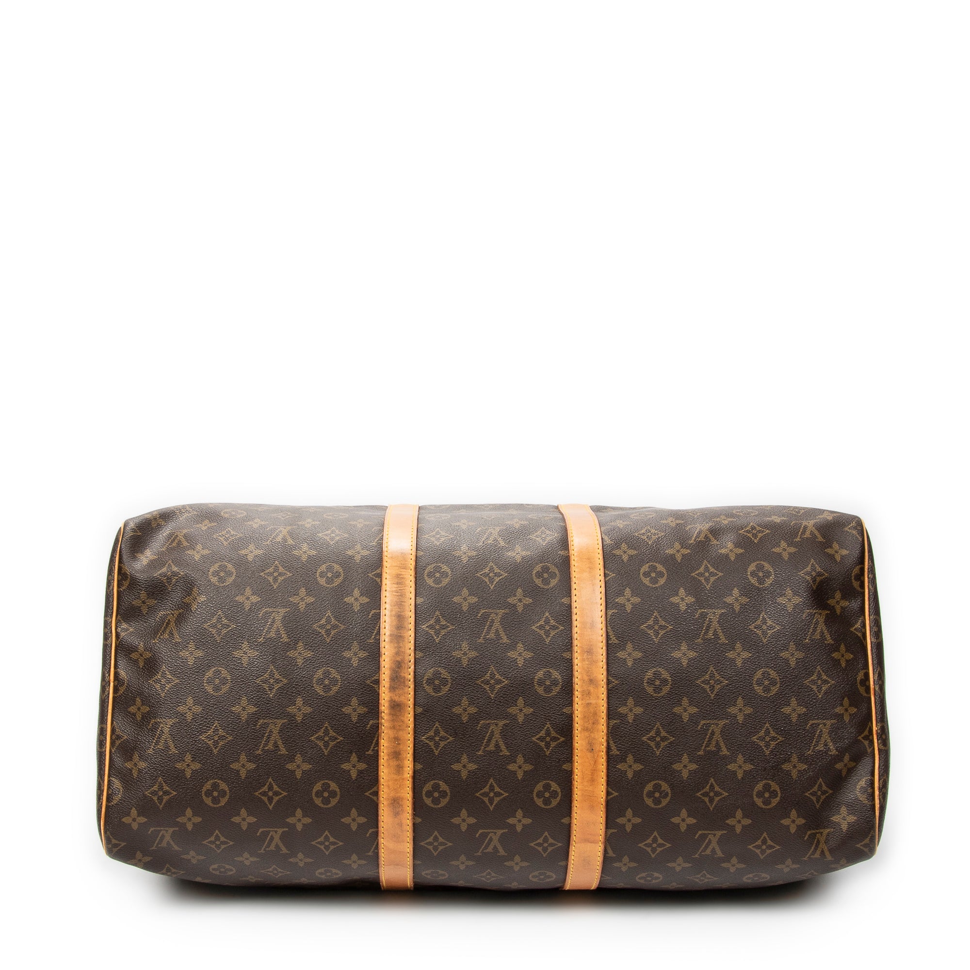 Travel Bag Keepall 55 Brown Monogram Canvas