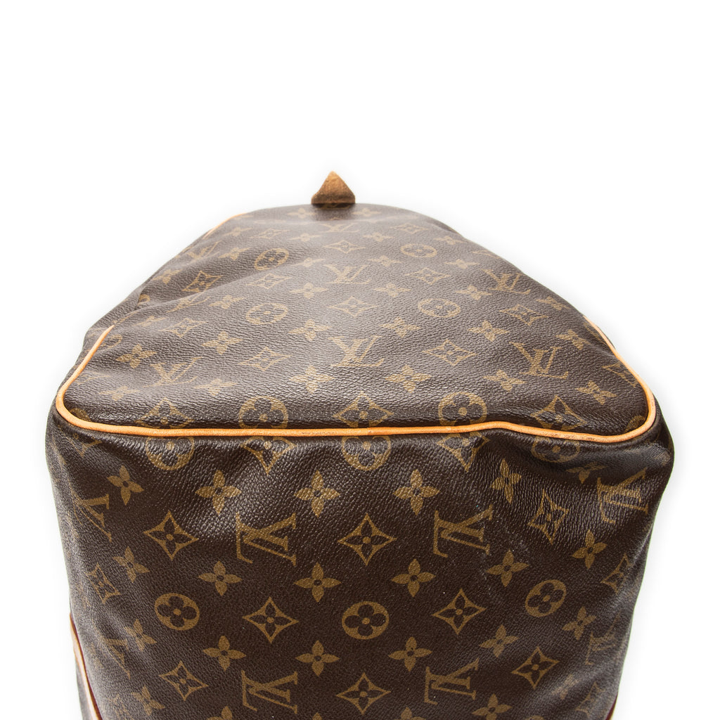 Travel Bag Keepall 55 Brown Monogram Canvas