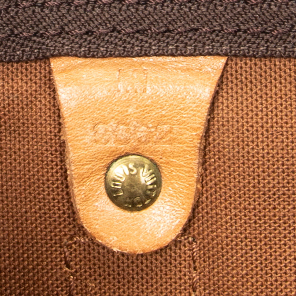 Travel Bag Keepall 55 Brown Monogram Canvas