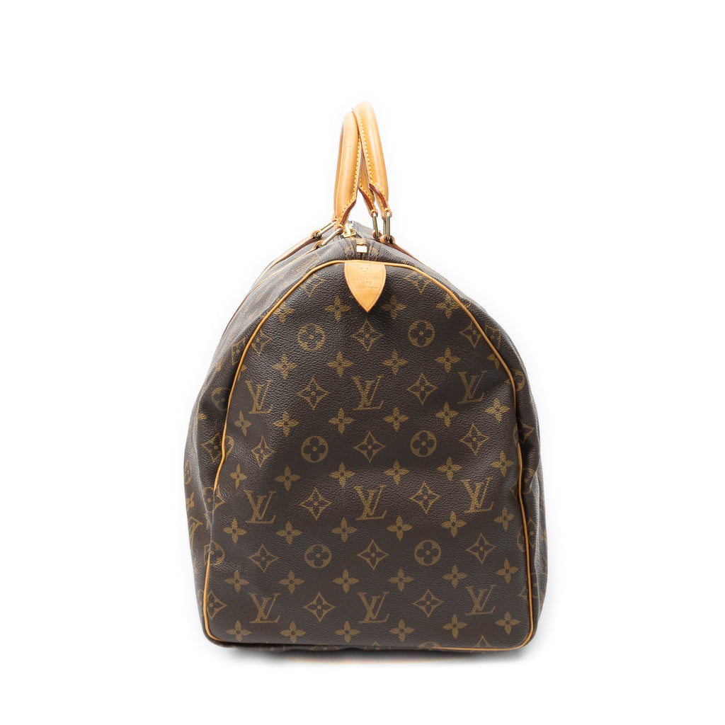 Travel Bag Keepall 55 Brown Monogram Canvas