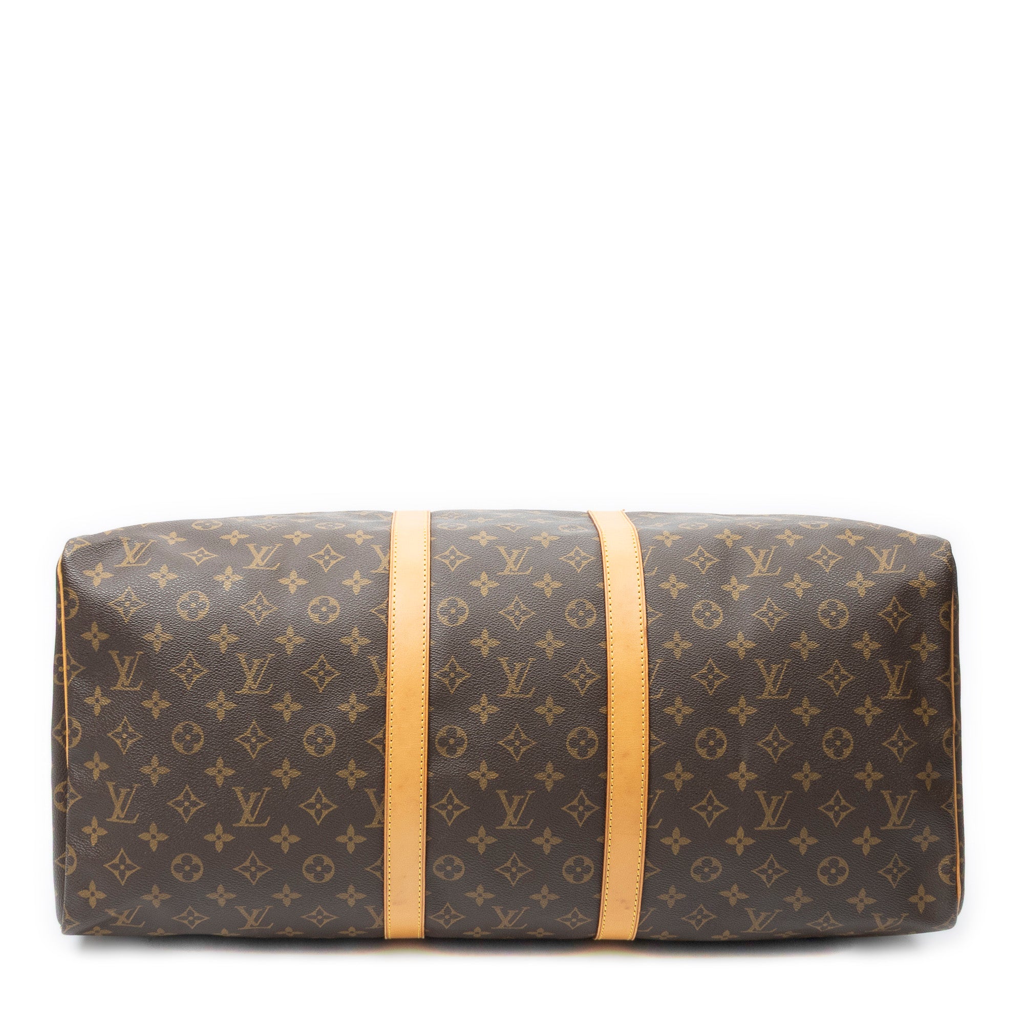 Travel Bag Keepall 55 Brown Monogram Canvas