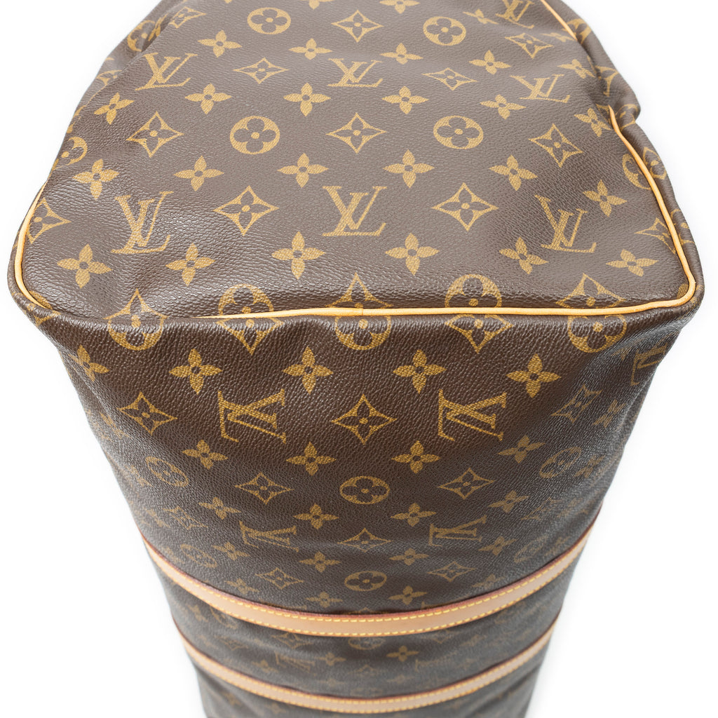 Travel Bag Keepall 55 Brown Monogram Canvas