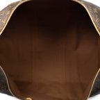 Travel Bag Keepall 55 Brown Monogram Canvas