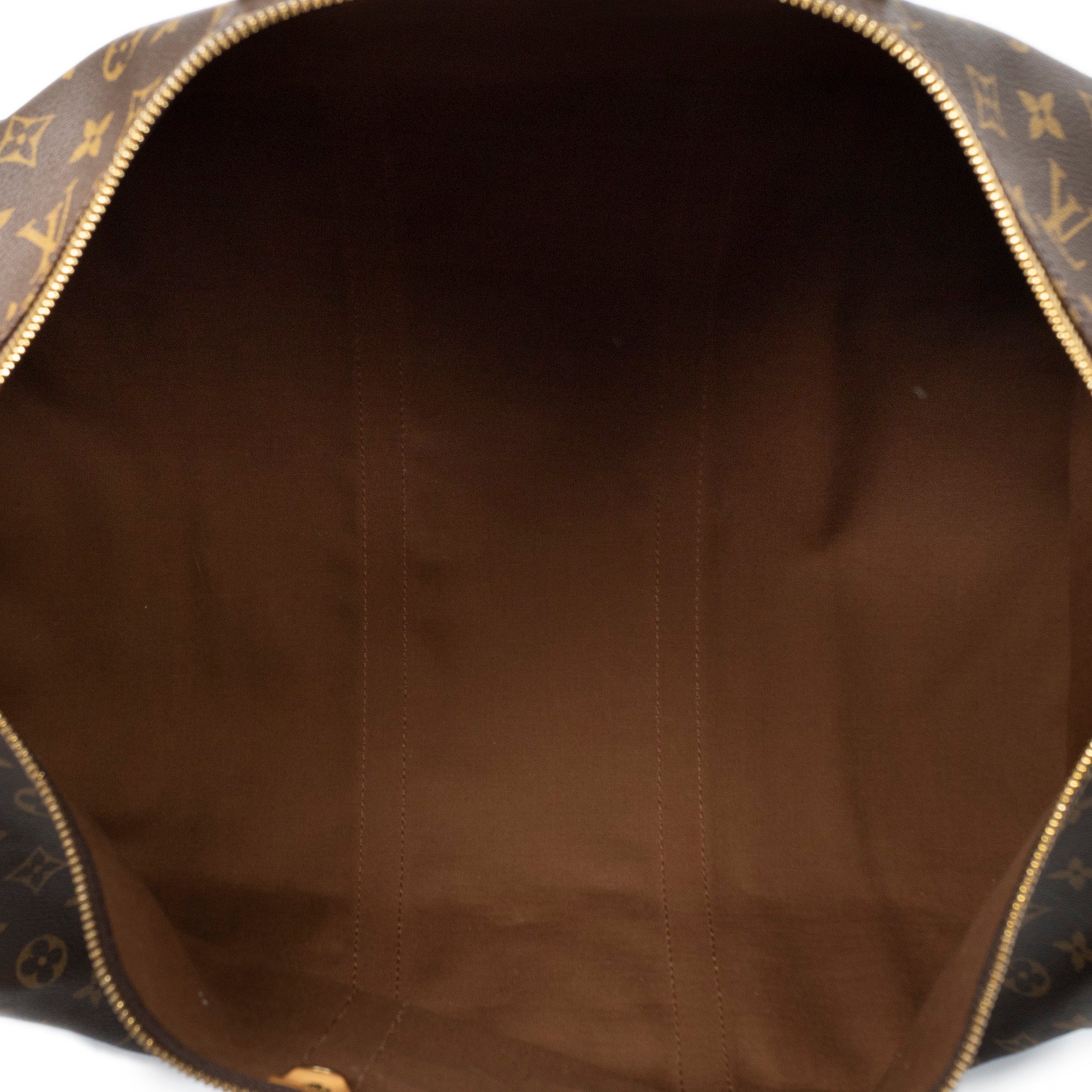Travel Bag Keepall 55 Brown Monogram Canvas