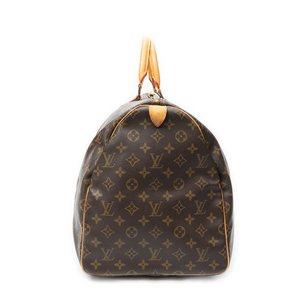 Travel Bag Keepall 55 Brown Monogram Canvas