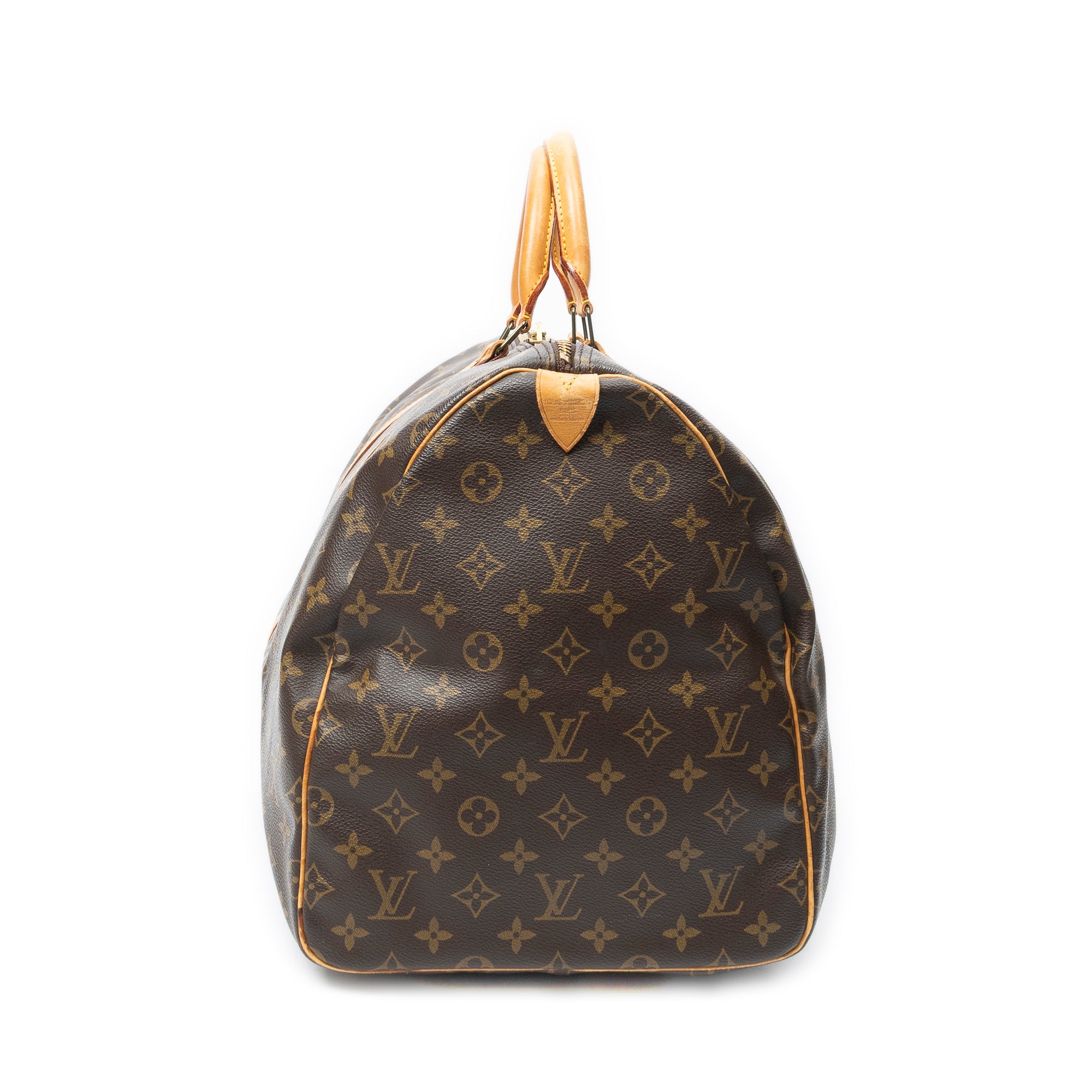 Travel Bag Keepall 55 Brown Monogram Canvas