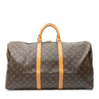 Travel Bag Keepall 55 Brown Monogram Canvas