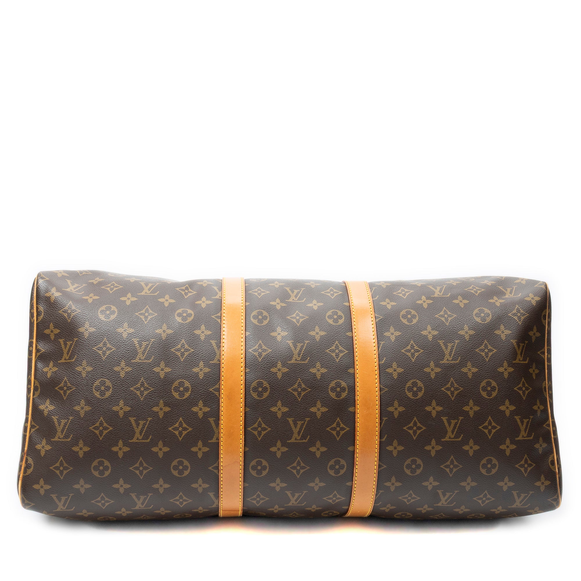 Travel Bag Keepall 55 Brown Monogram Canvas