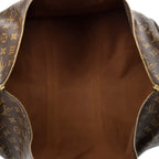 Travel Bag Keepall 55 Brown Monogram Canvas