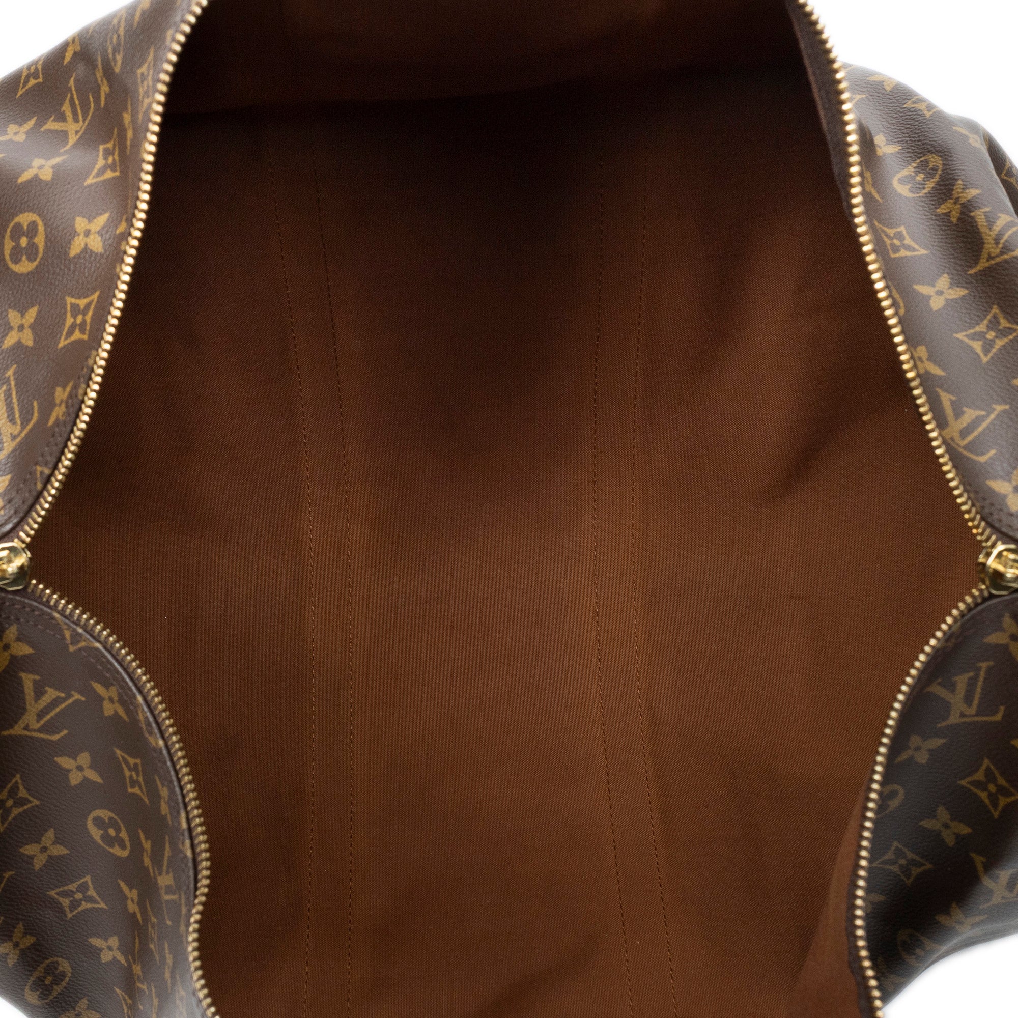 Travel Bag Keepall 55 Brown Monogram Canvas