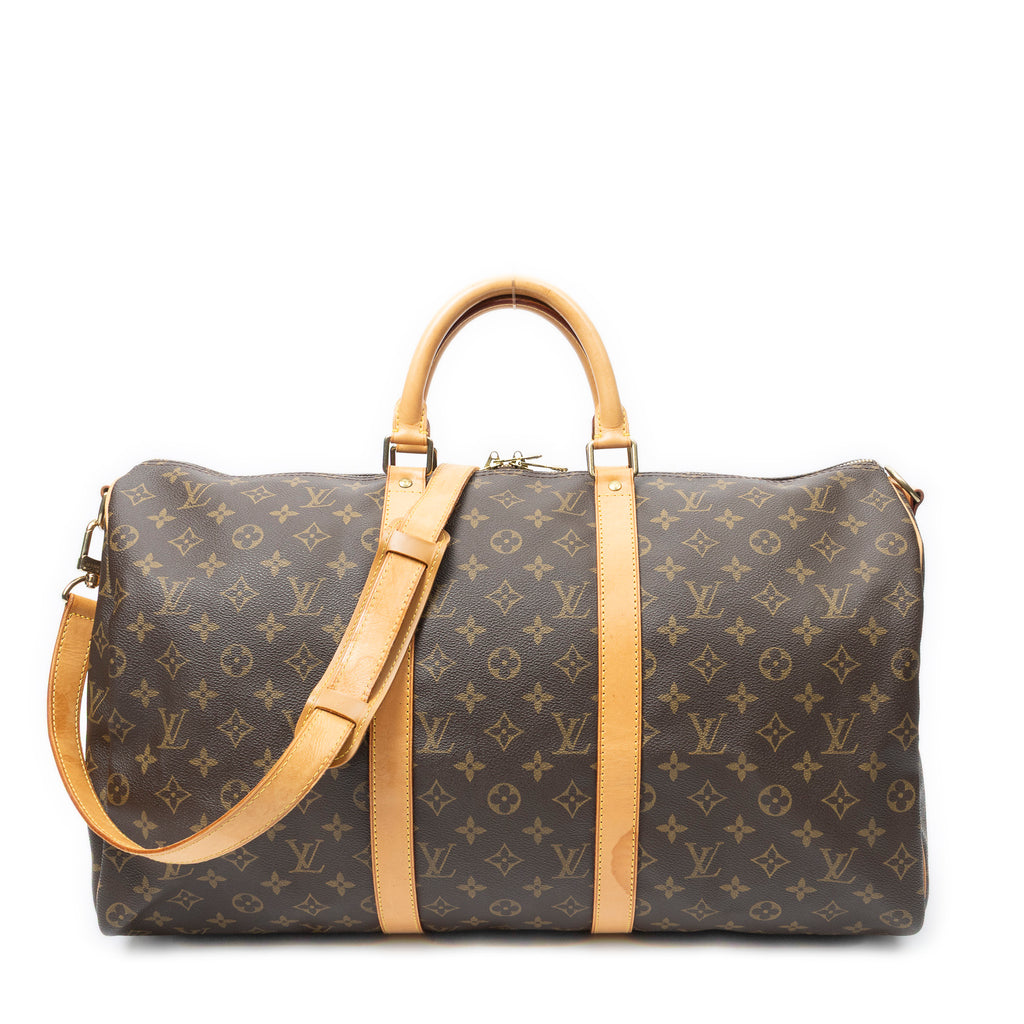 Shoulder Bag Keepall Bandouliere 50 Brown Monogram Canvas