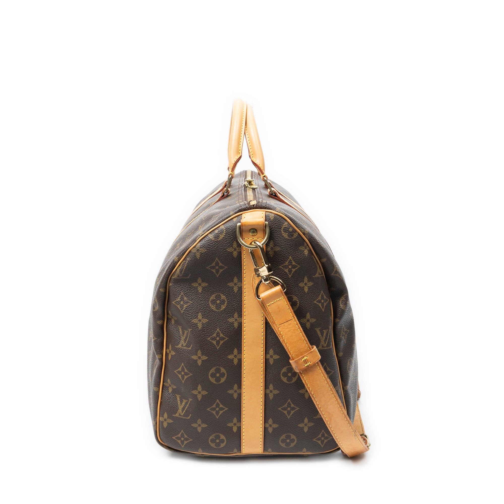 Shoulder Bag Keepall Bandouliere 50 Brown Monogram Canvas