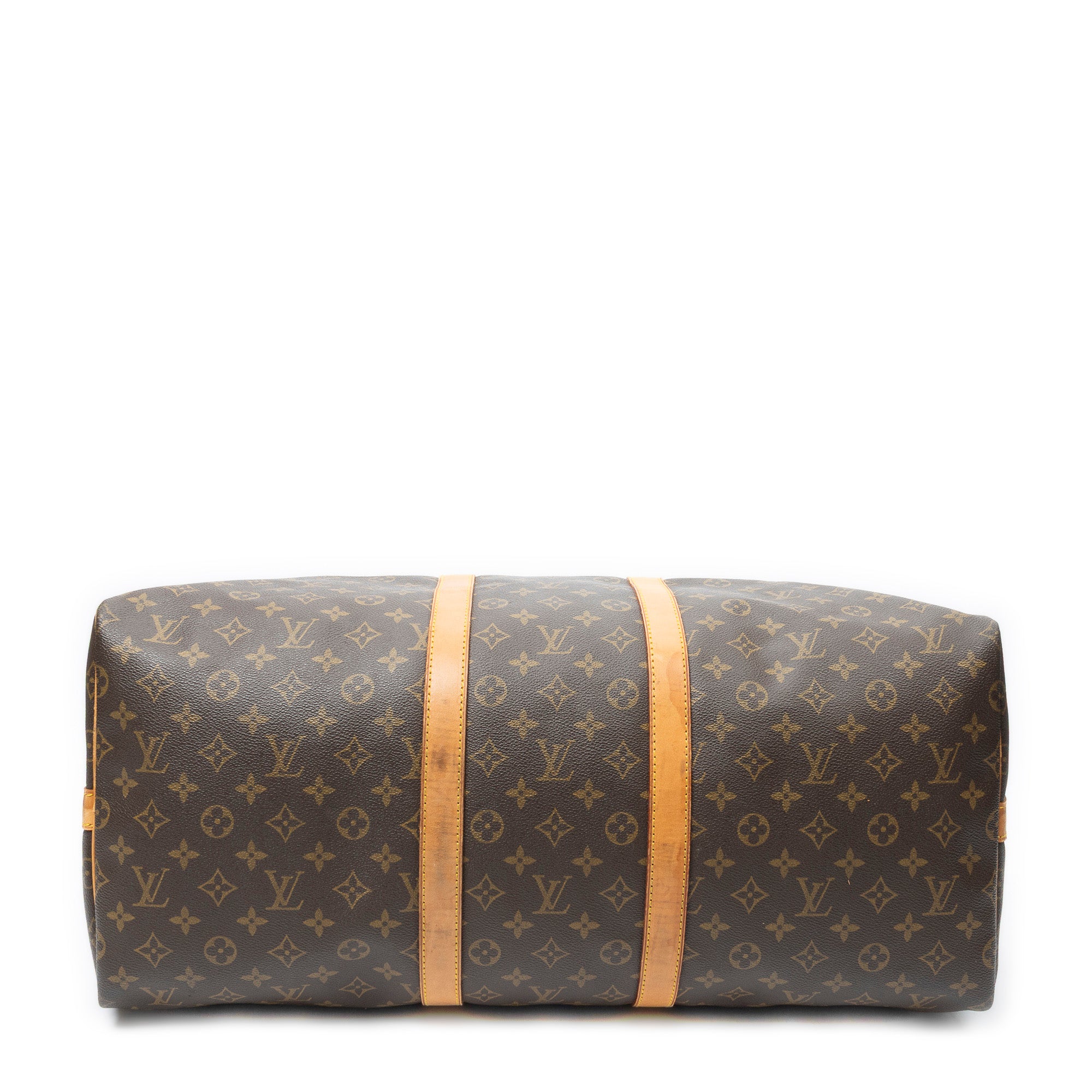 Travel Bag Keepall Bandouliere 55 Brown Monogram Canvas