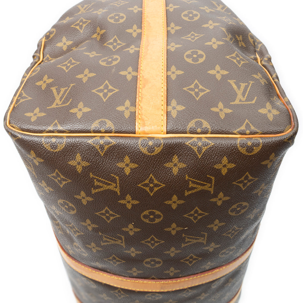 Travel Bag Keepall Bandouliere 55 Brown Monogram Canvas