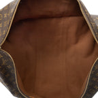 Travel Bag Keepall Bandouliere 55 Brown Monogram Canvas