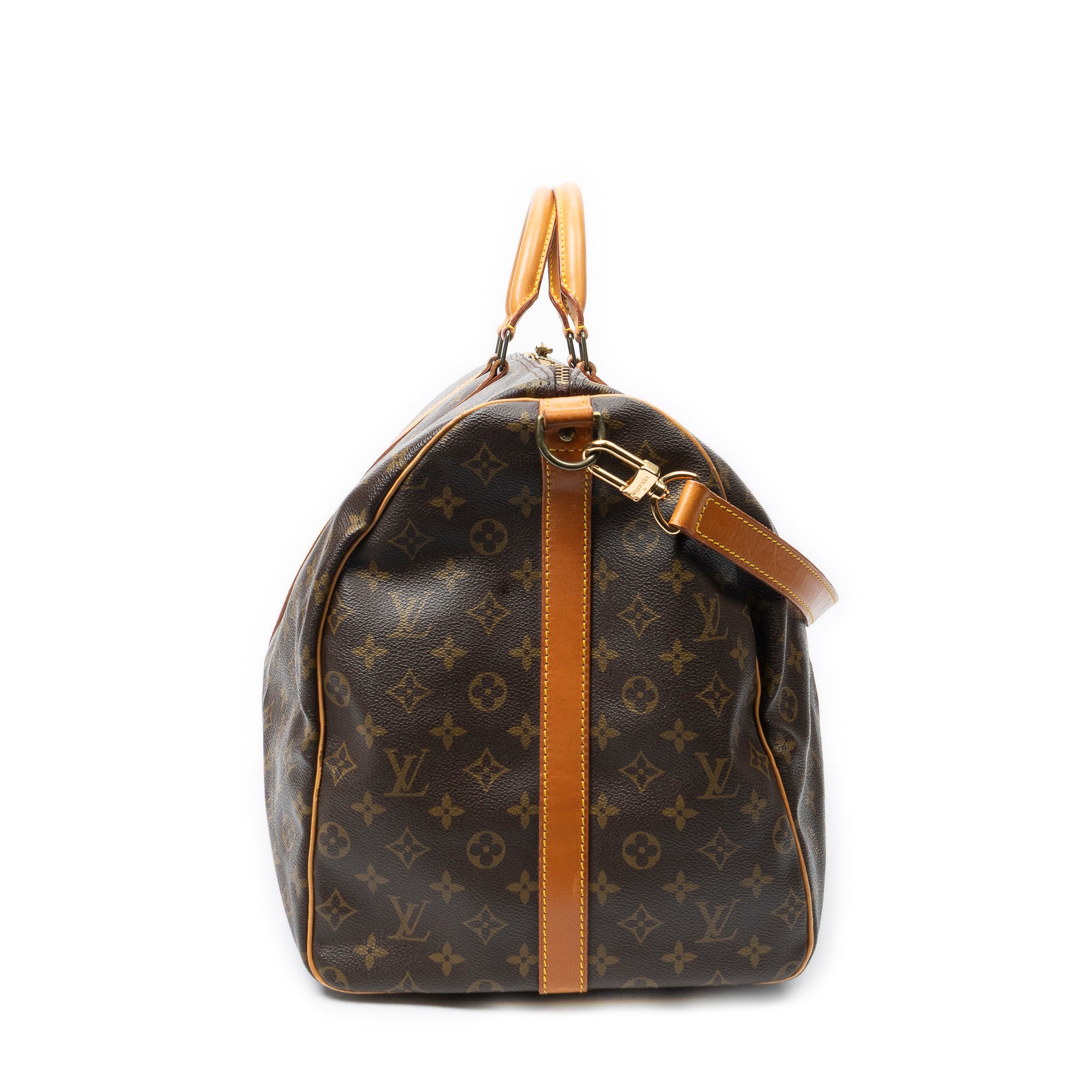 Travel Bag Keepall Bandouliere 60 Brown Monogram Canvas