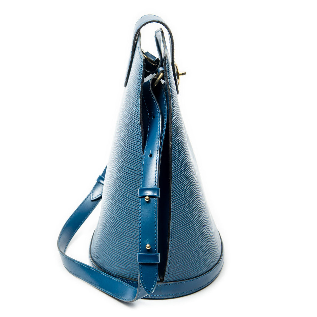 Shoulder Bag Cluny Blue Epi