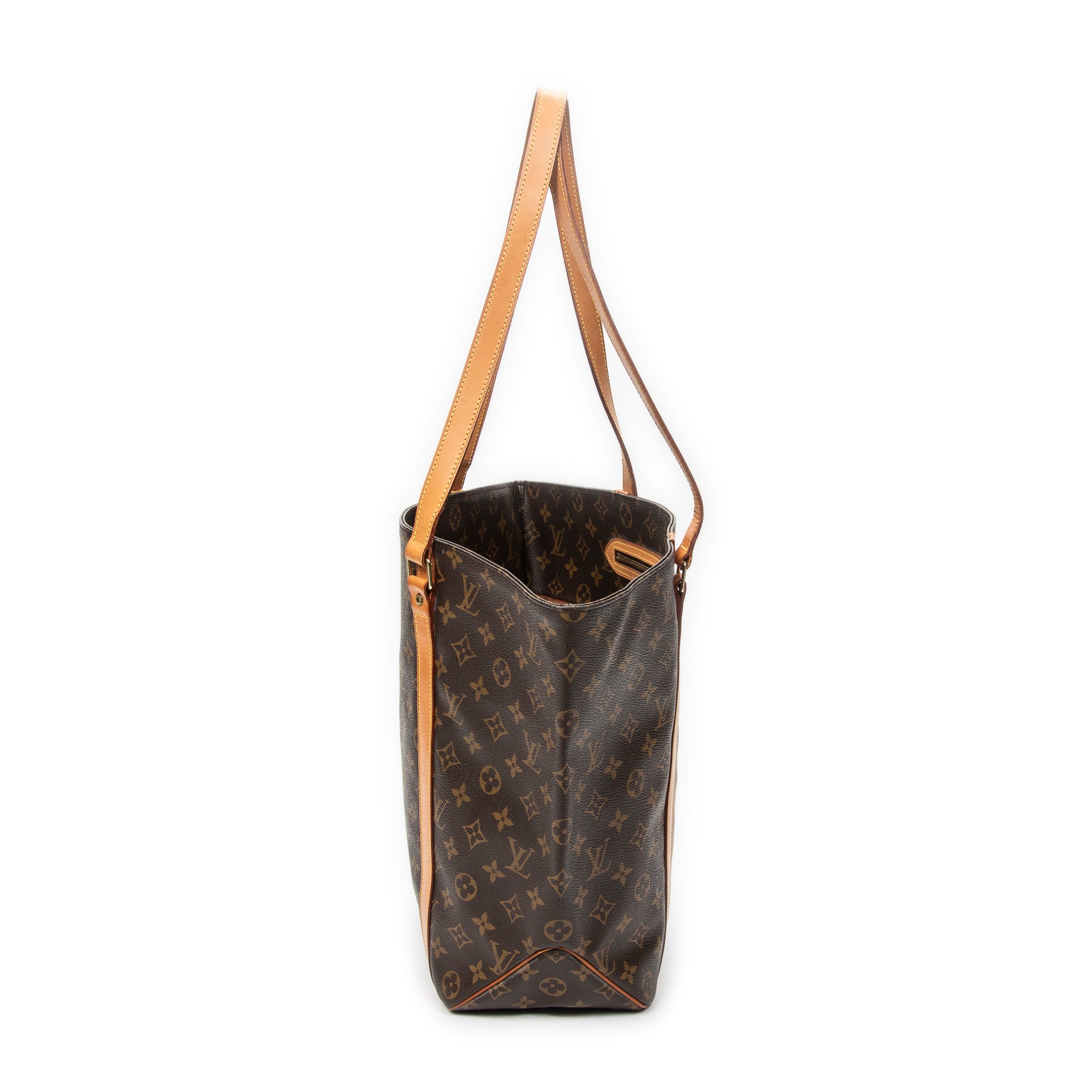 Shoulder Bag Sac Shopping PM Brown Monogram Canvas