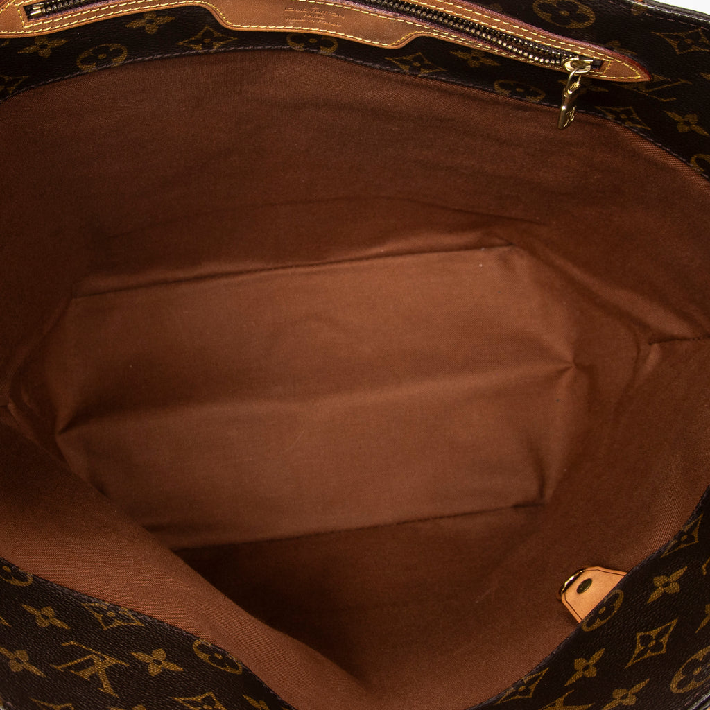 Shoulder Bag Sac Shopping PM Brown Monogram Canvas