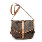 Shoulder Bag Saumur GM Brown Monogram Canvas