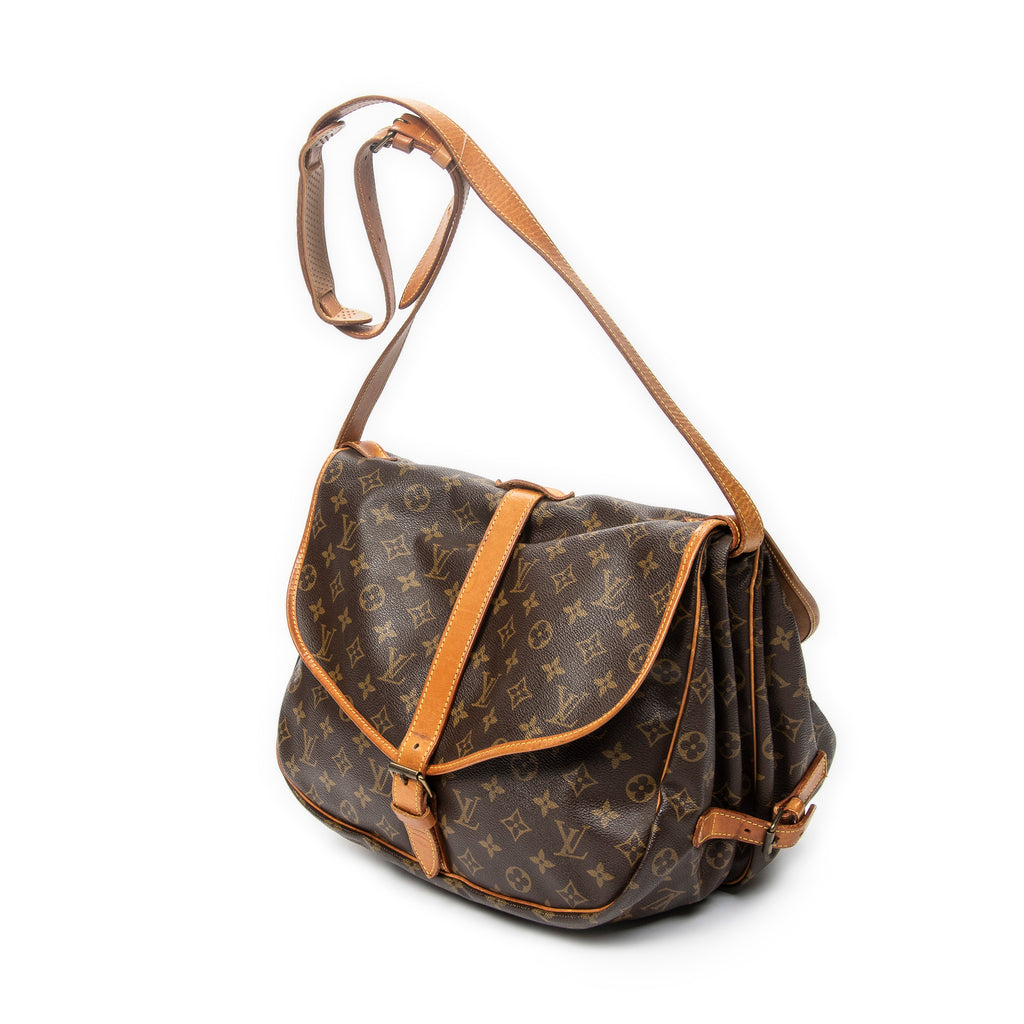 Shoulder Bag Saumur GM Brown Monogram Canvas
