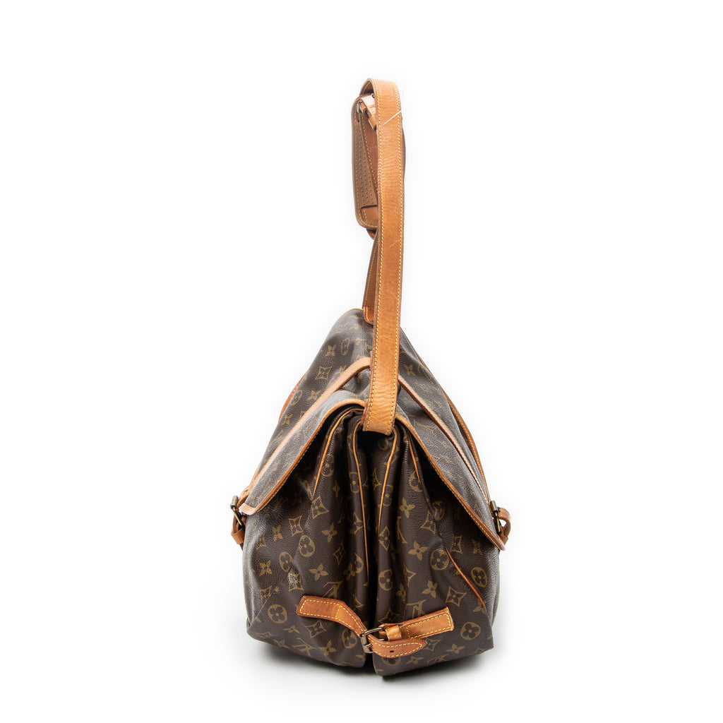 Shoulder Bag Saumur GM Brown Monogram Canvas