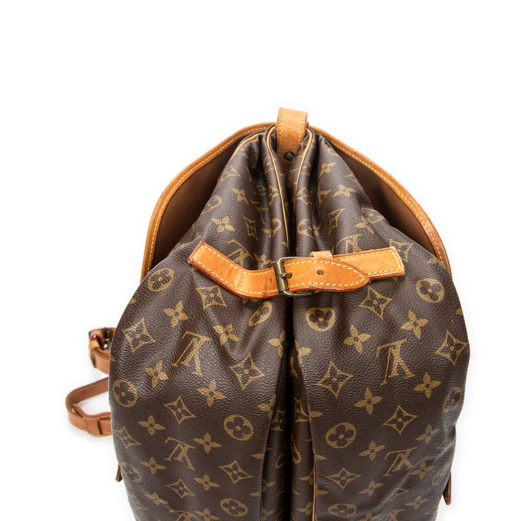 Shoulder Bag Saumur GM Brown Monogram Canvas