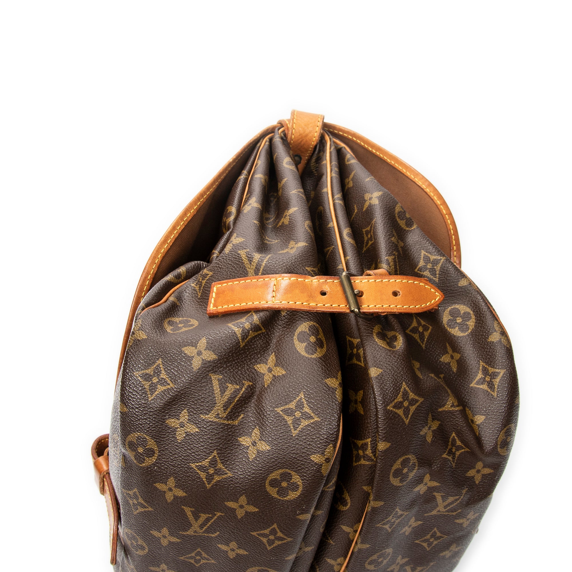 Shoulder Bag Saumur GM Brown Monogram Canvas