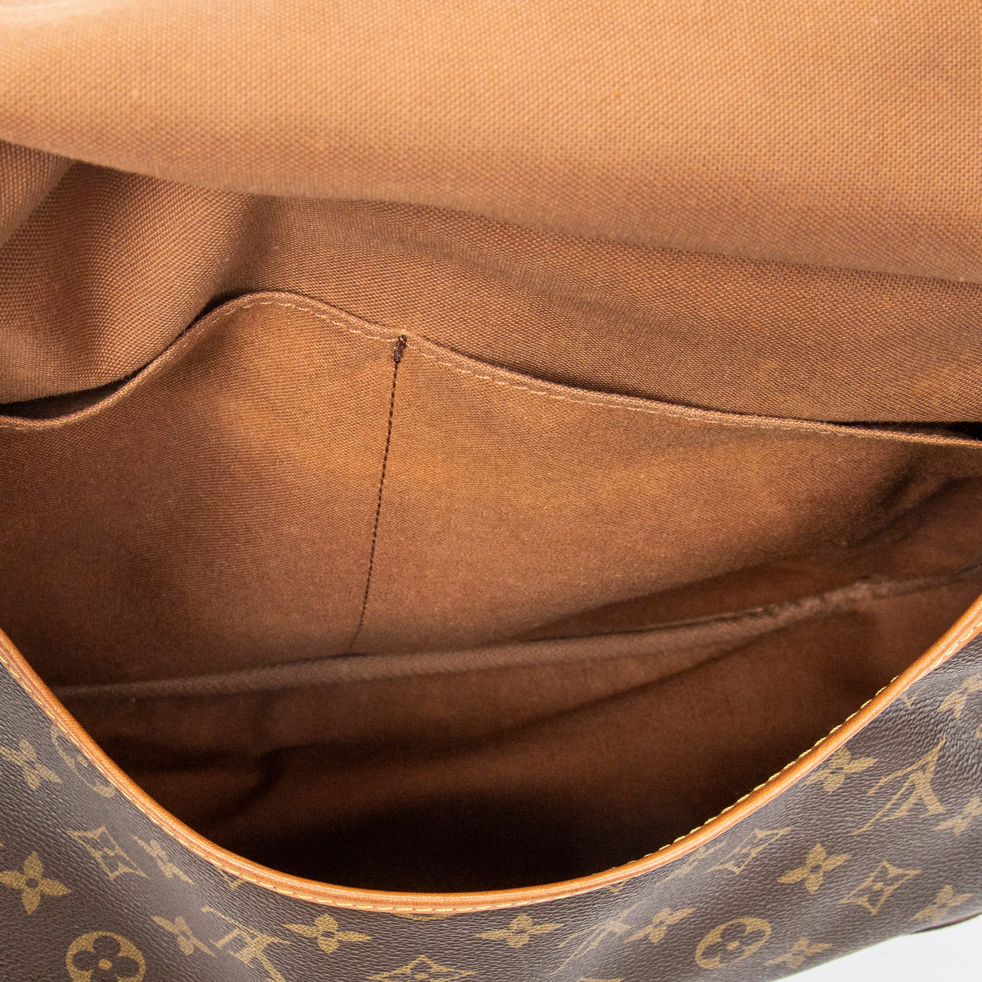 Shoulder Bag Saumur GM Brown Monogram Canvas