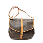 Sac Bandoulière Saumur MM Toile Monogram Marron