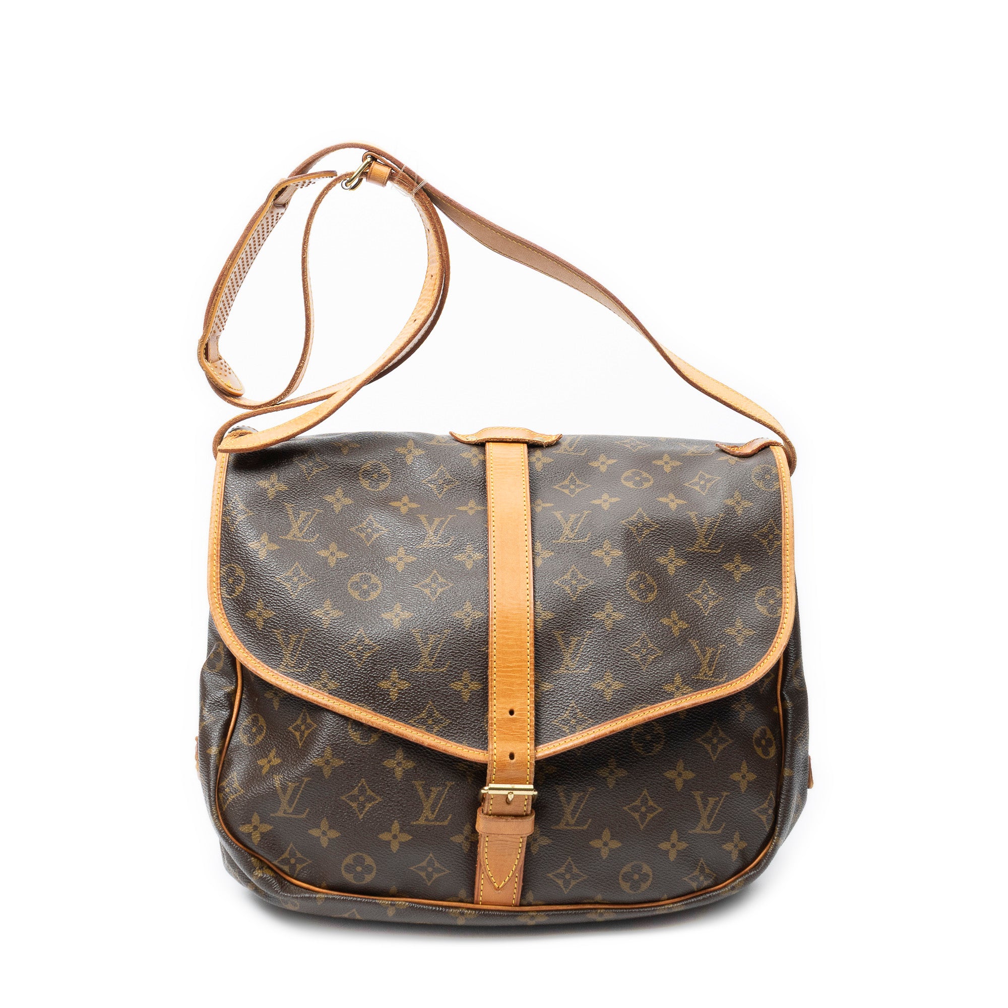 Sac Bandoulière Saumur MM Toile Monogram Marron
