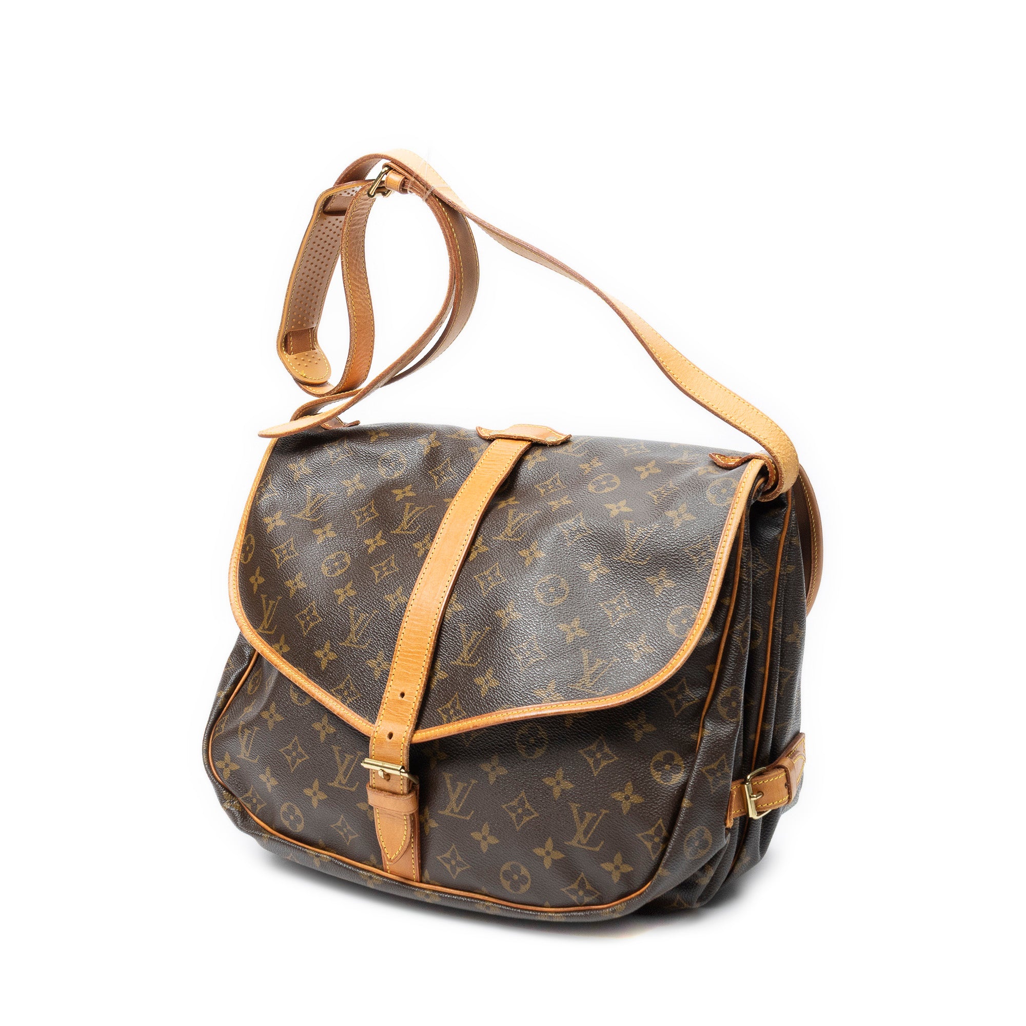 Sac Bandoulière Saumur MM Toile Monogram Marron