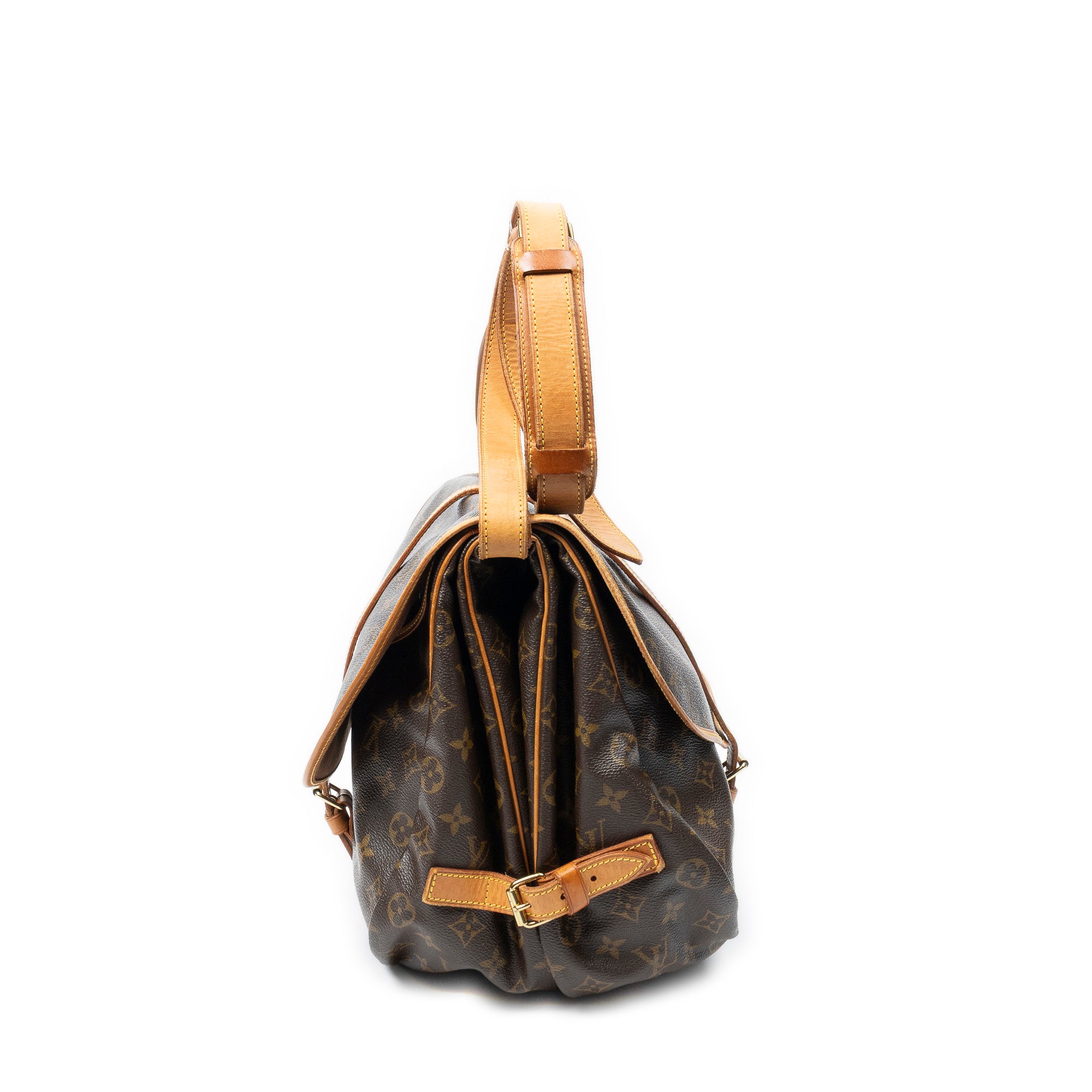 Sac Bandoulière Saumur MM Toile Monogram Marron