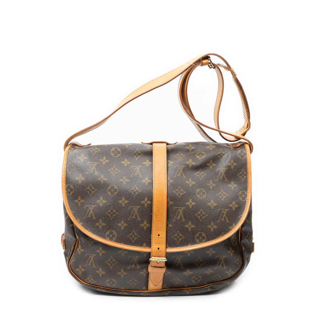 Sac Bandoulière Saumur MM Toile Monogram Marron