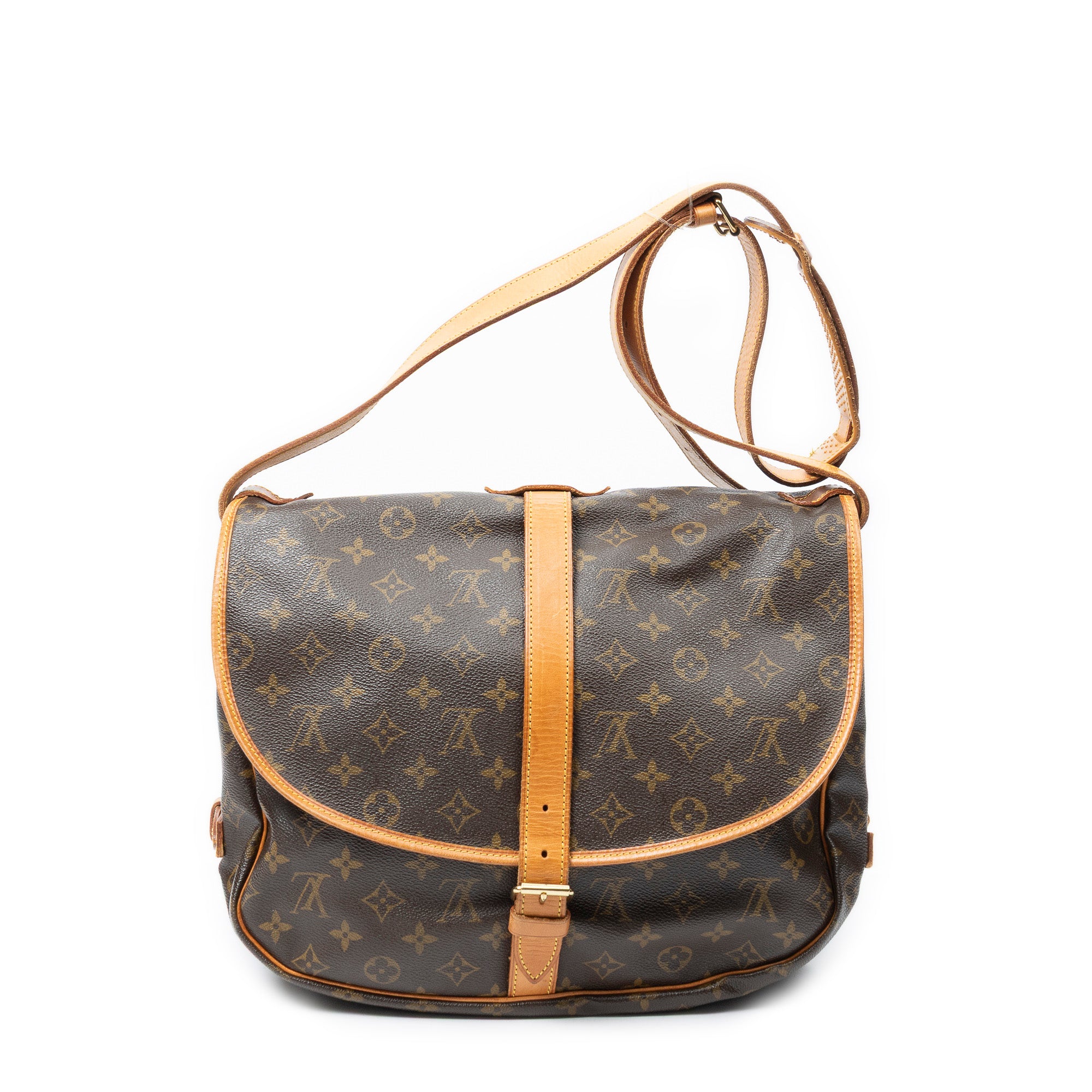 Sac Bandoulière Saumur MM Toile Monogram Marron