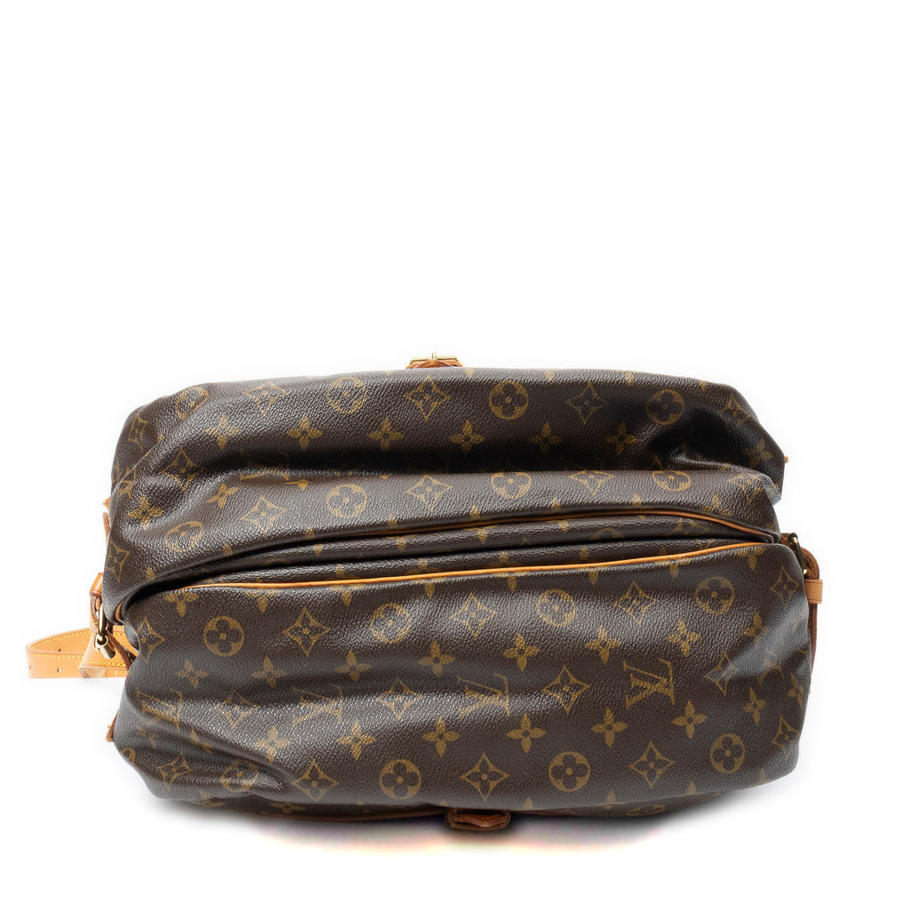 Sac Bandoulière Saumur MM Toile Monogram Marron
