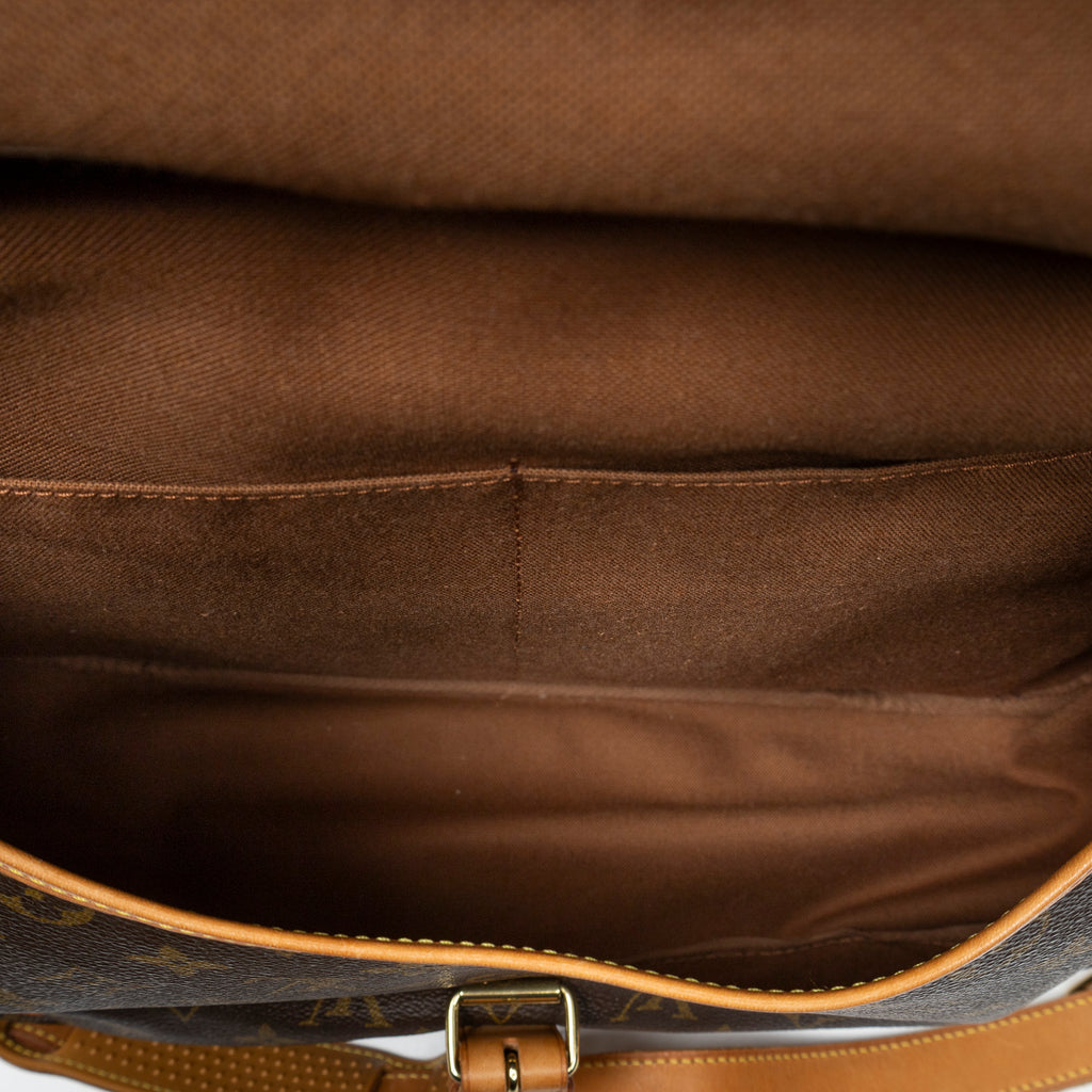 Sac Bandoulière Saumur MM Toile Monogram Marron