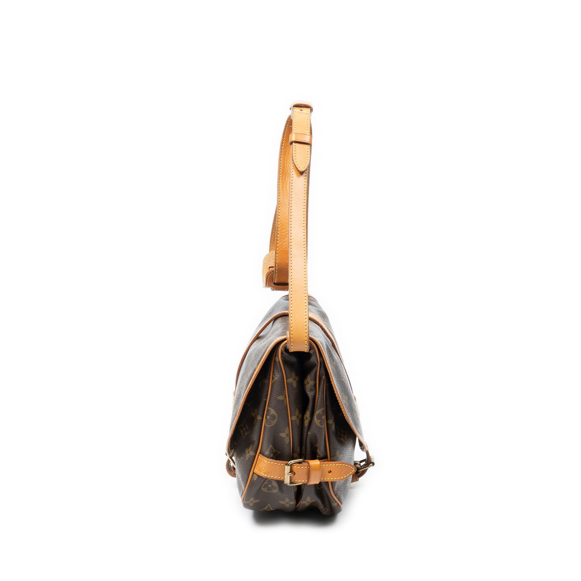 Sac Bandoulière Saumur MM Toile Monogram Marron