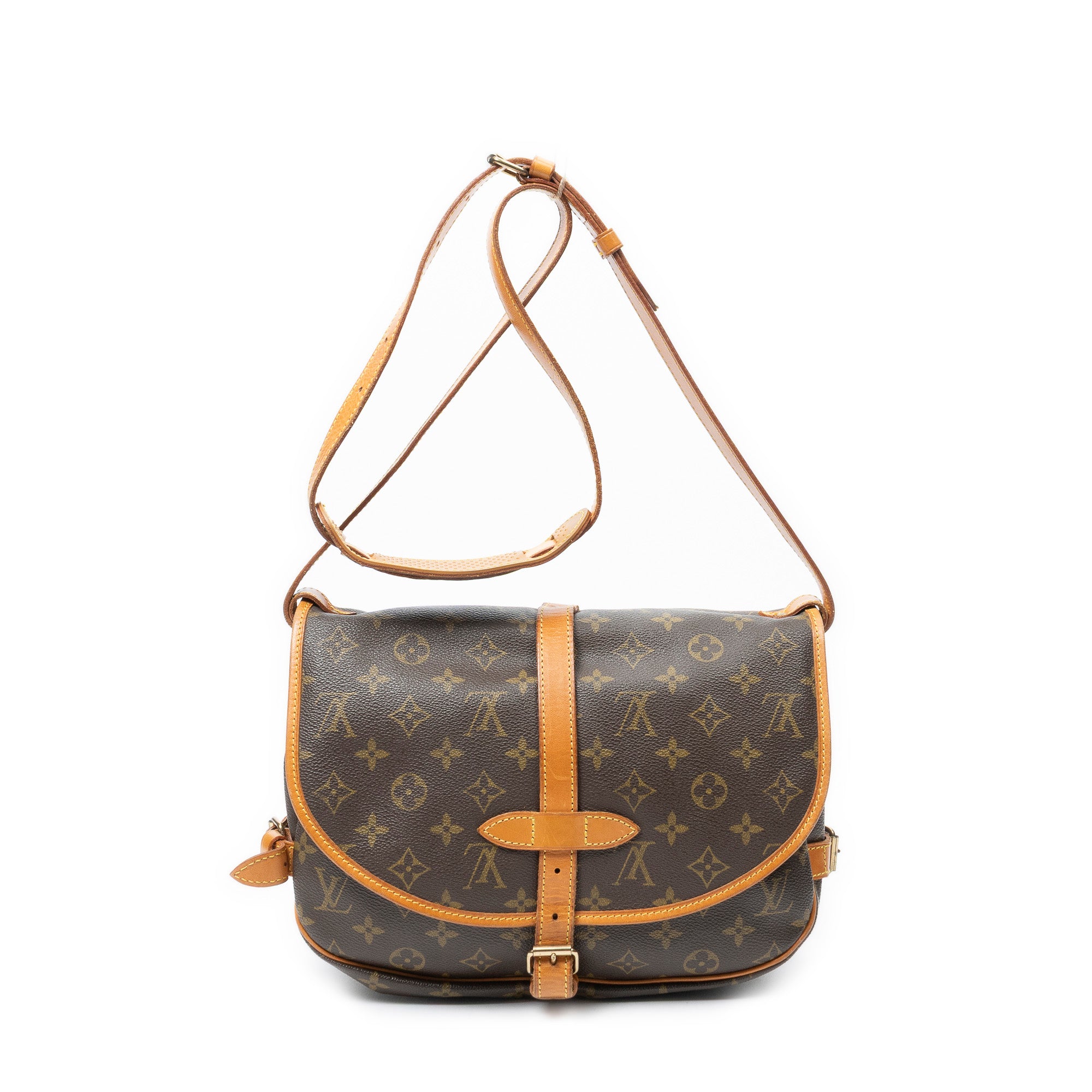 Sac Bandoulière Saumur MM Toile Monogram Marron