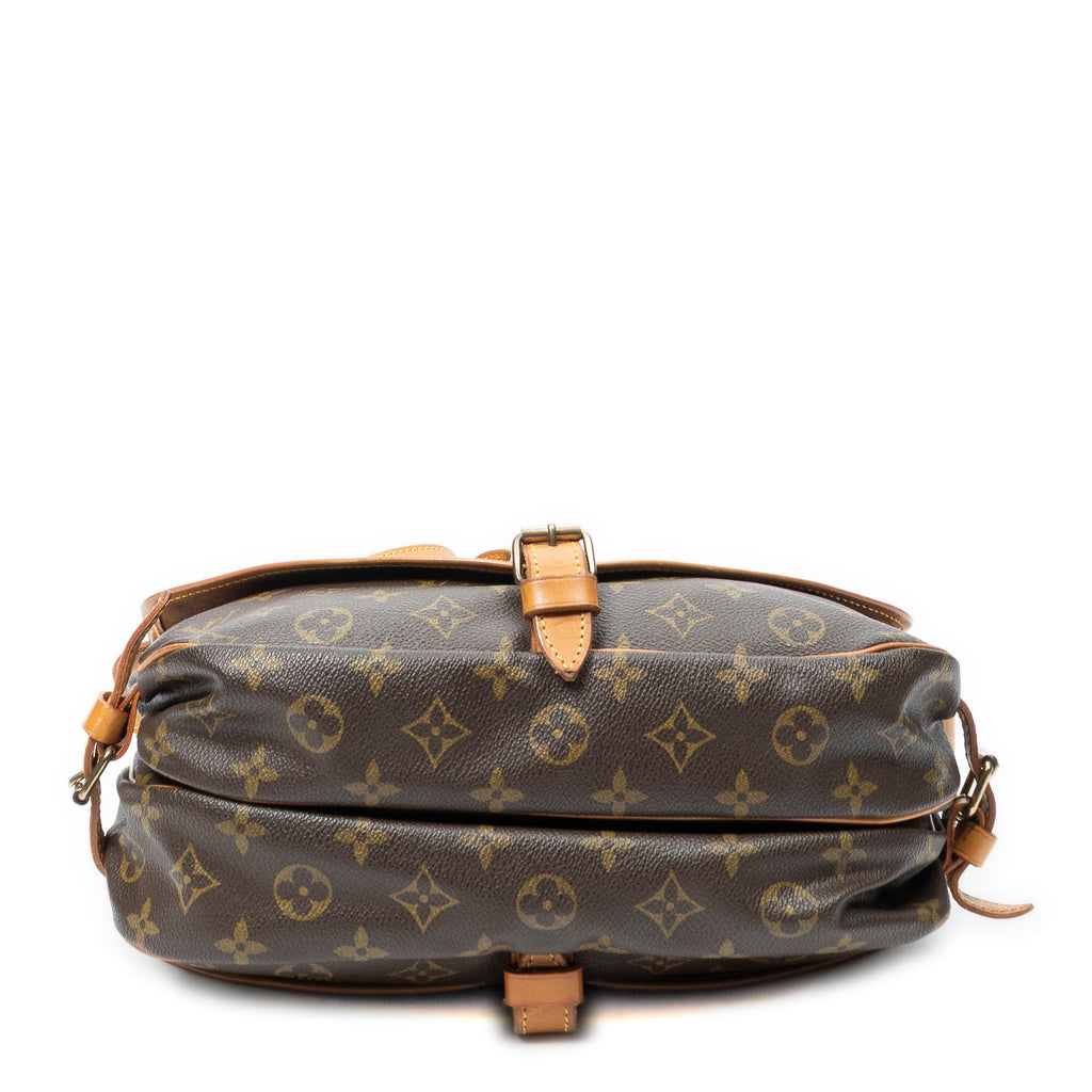 Sac Bandoulière Saumur MM Toile Monogram Marron